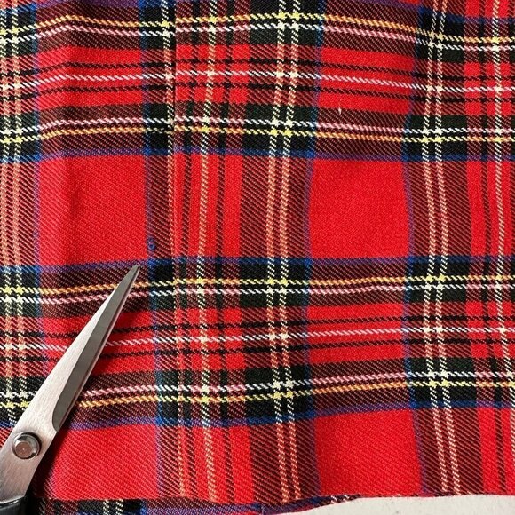 Michele Tartan Plaid Pleated Shorts Womens Size 10 Red NOS Vintage Preppy New - Picture 15 of 16